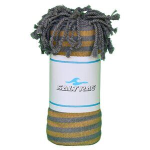 Salt Rag Beach Towel - "Yellow Lagoon Rag" [Sand Free Turkish Beach Towel]